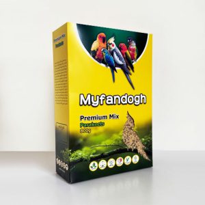 دان مخلوط روزانه طوطی سانان کوچک و متوسط جثه مای فندق (بدون پلت 800 گرمی)