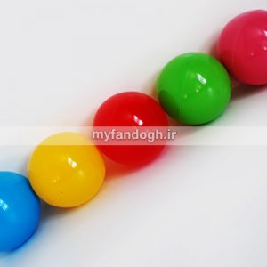 توپ بازی پلاستیکی رنگی ساده