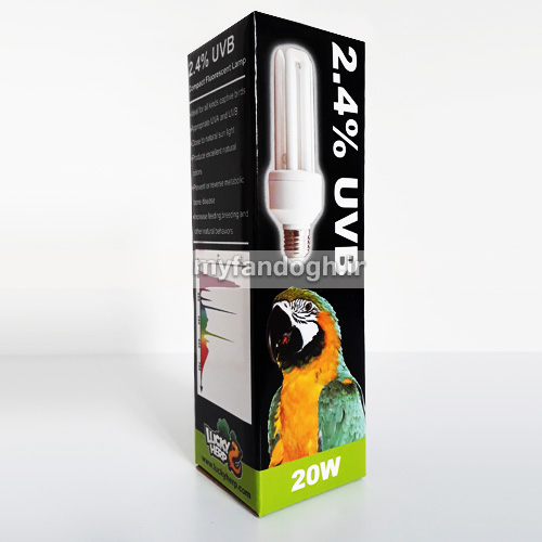 لامپ یو وی (UVB) ماوراءبنفش (فرا بنفش) طوطی سانان و پرندگان زینتی 20 وات 2.4%