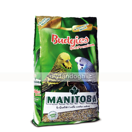خوراک کامل مرغ عشق منیتوبا با پلت نکتار MANITOBA Budgies Best Premium