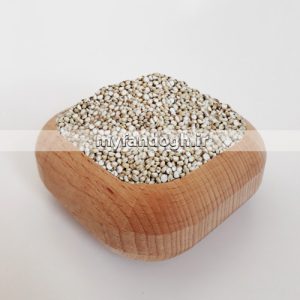 دانه کینوا سفید خوراکی برای انسان و طوطی سانان white quinoa