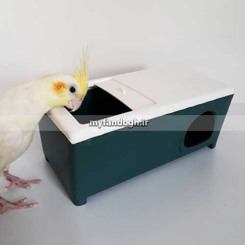 لانه پلاستیکی کشویی مرغ عشق و طوطی سانان کوچک جثه