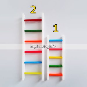 نردبان پلاستیکی رنگی پرندگان زینتی و طوطی سانان