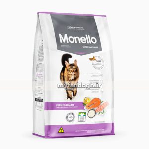 غذای خشک استریلیزه گربه عقیم شده مونلو Monello cat gatos castrados