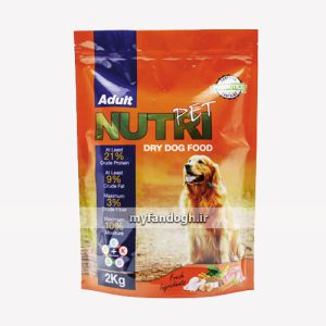 غذای خشک سگ بالغ نژاد بزرگ نوتری با پروبیوتیک NUTRI Adult dry dog food