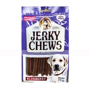 تشویقی سگ جرکی چیوز طعم بلوبری JERKY CHEWS