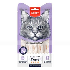 بستنی گربه ونپی طعم تن ماهی و خرچنگ WANPY Creamy Treat Tuna & Crab For Cat