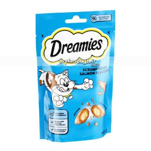 بیسکویت تشویقی گربه دریمیز با طعم ماهی سالمون DREAMIES Cat Treat Biscuits With Salmon Flavour