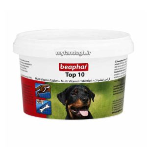 قرص‌ مولتی ویتامین سگ بیفار تاپ تن هلند Beaphar Multi Vitamin Tablets Top 10 Dog