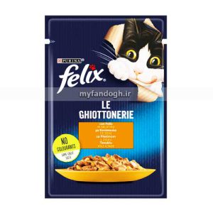 غذای مرطوب گربه فلیکس با مرغ در ژله FELIX CON POLLO IN GELATINA