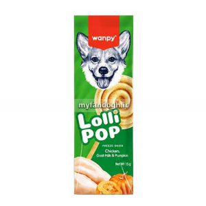 آبنبات چوبی فریز دراید کدو تنبل ونپی Wanpy Freeze Dried Lollipops Pumpkin