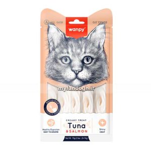 بستنی گربه ونپی طعم تن ماهی و ماهی سالمون WANPY Creamy Treat Tuna & Salmon For Cat