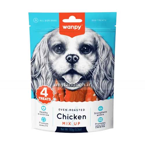 تشویقی سگ ونپی مخلوط مرغ Wanpy Chicken Mix Up