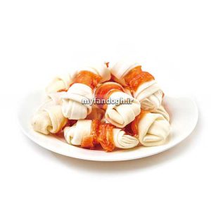 تشویقی سگ ونپی مرغ خشک و پوست خام